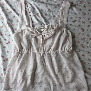 Sugar Pink Floral Babydoll Top